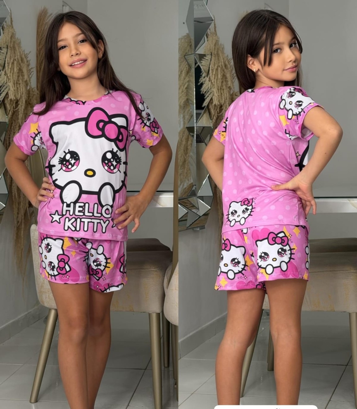 Pijama corta infantil Hello Kitty